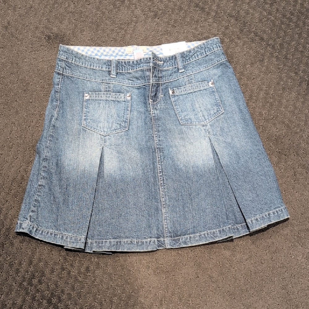 NWT So Wear It Declare It Light Blue Pleated Mini Skirt
